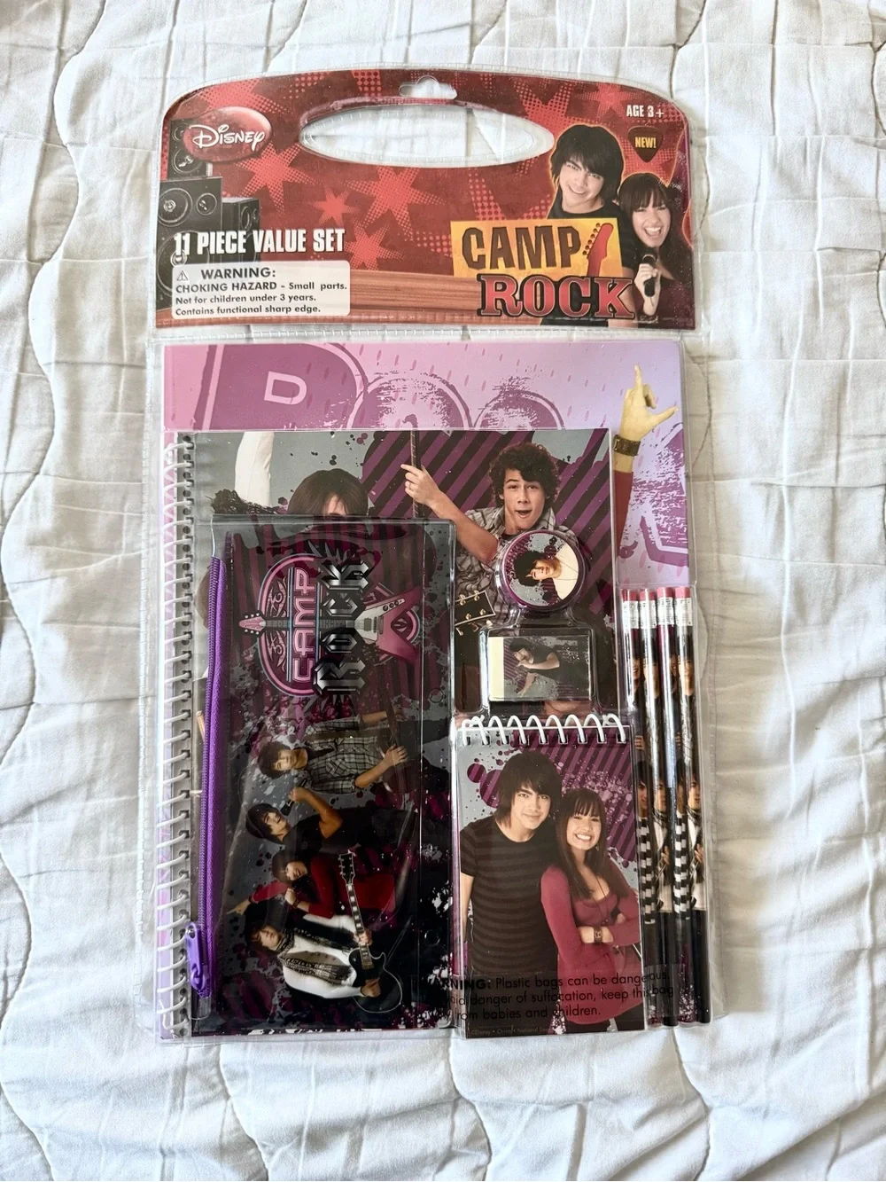Disney Camp Rock Party Stationery Set in Pink and Purple